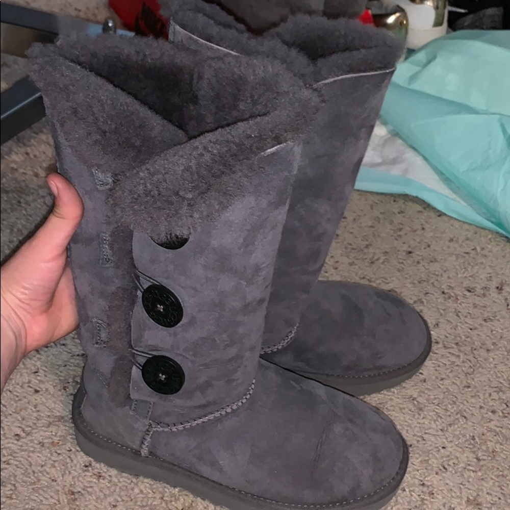 UGG Grey Winter Boots with Buttons!